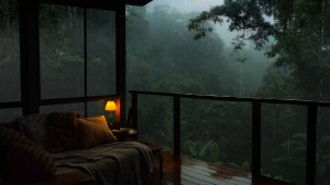 Звуки Дождя на Веранде для Сна | Атмосфера Спокойствия и Отдыха