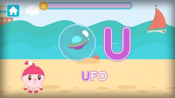 Английский Алфавит с Малышариками учим Буквы (U-V-W)