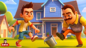 ШОУ ПРИВЕТ СОСЕД!ХАРДКОР ПРОДОЛЖАЕТСЯ! ПИНАЕМ ВЕДРО!ИГРА HELLO NEIGHBOR ПРОХОЖДЕНИЕ МОДА HARD 1 ACT!