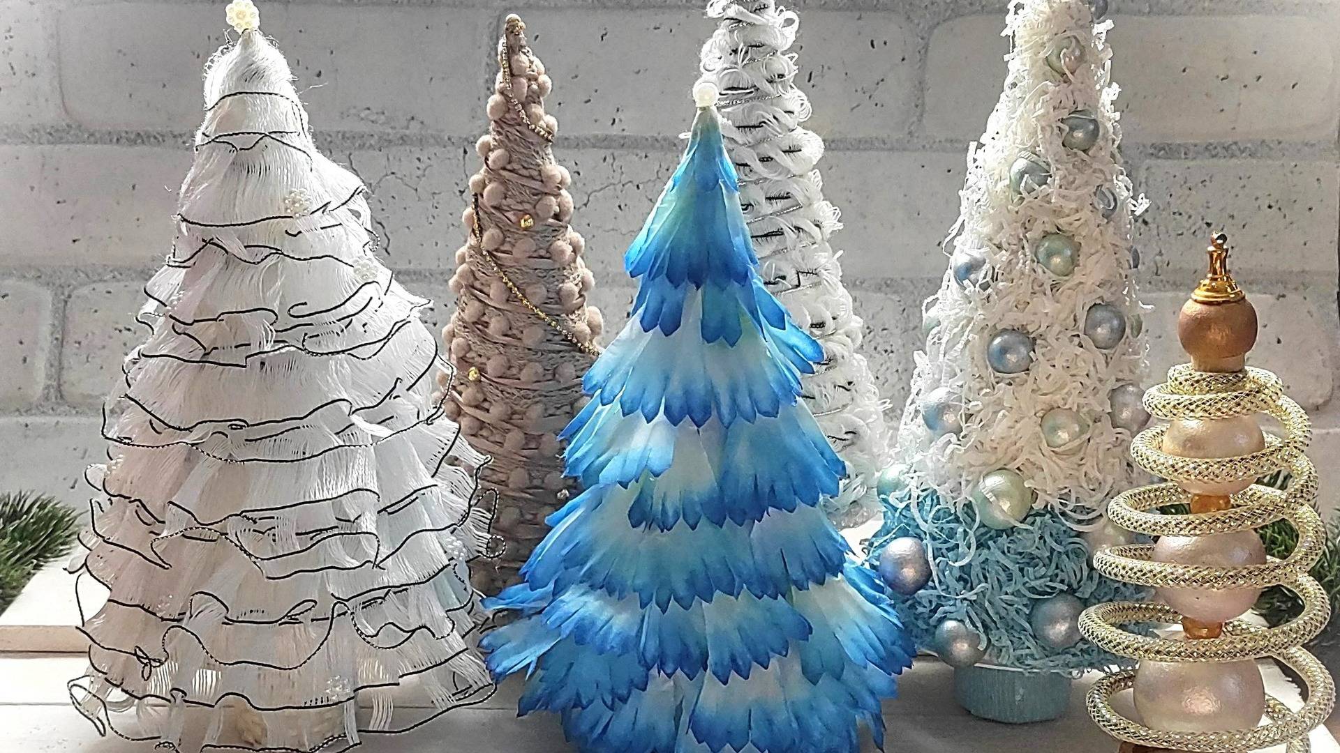 Несколько идей ёлочек своими руками из разных материалов. Новогодние ёлочки своими руками. смотреть онлайн