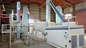 Линия подготовки качественных семян 10 т/час по не травмирующей (щадящей) семена технологии.