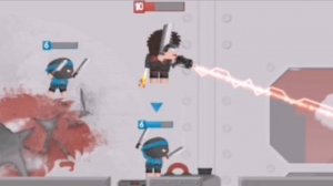 Мечники против босса в Clone Armies.