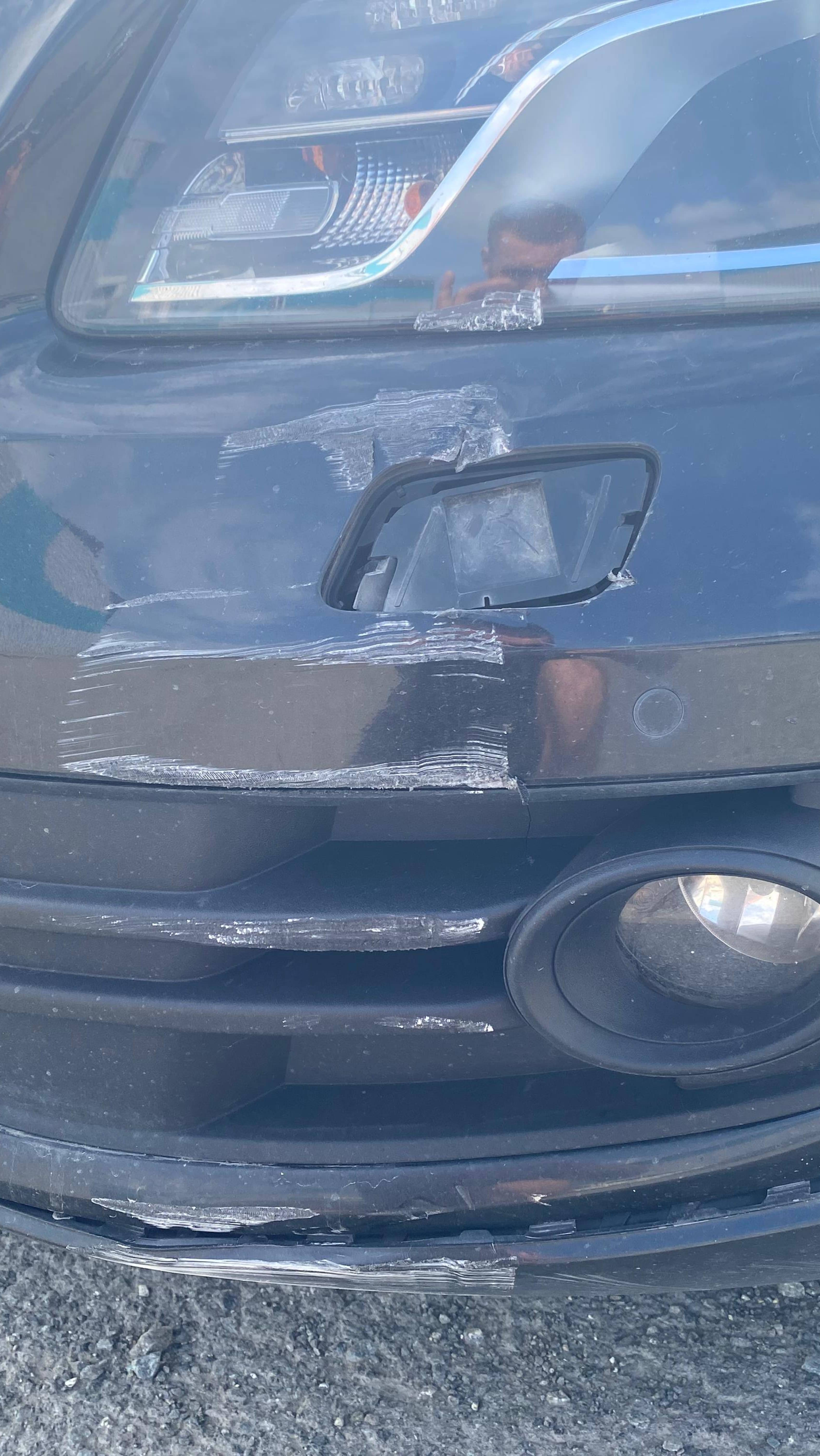 Восстановление бампера от Audi Q5