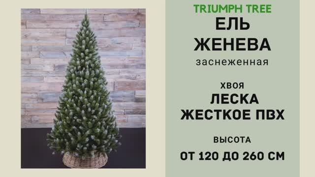 Triumph Tree - ОБЗОР искусственной ели Женева заснеженная смотреть онлайн