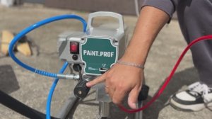 Первый запуск безвоздушного окрасочного аппарата | PAINT.PROF 450