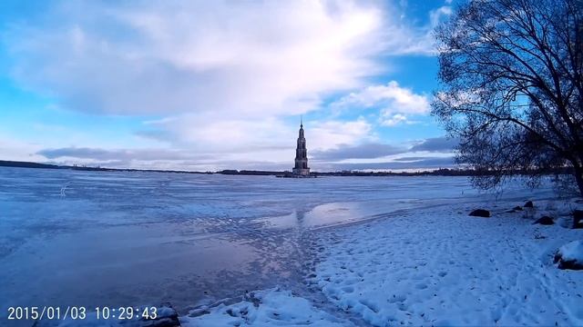 река Волга в Калязине смотреть онлайн