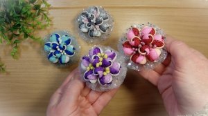 Миленькие резиночки из фоамирана своими руками. Маленькие цветочки из фоамирана.