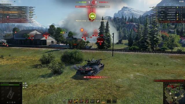 ИС-4 в режиме "Натиск". Танкую на 10 К. Мой лучший реплей недели на ИС-4. смотреть онлайн