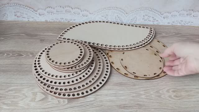 Деревянные донышки для плетения корзин из бумажной лозы смотреть онлайн