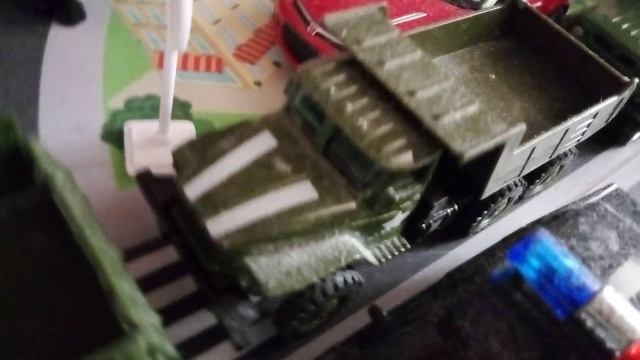 Макет города Табулов. Военный кортеж моего города.