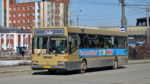 Автобус Mercedes-Benz O405 (АВ 912 22). Покатушки по Барнаулу. / Ride on the Mercedes-Benz O405 bus