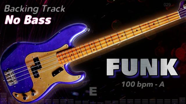 𝄢 FUNK Backing Track - No Bass - Backing track for bass. 100 BPM in Am. #backingtrack смотреть онлайн