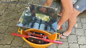 Дробилка винограда АБРАУ с нержавеющим бункером