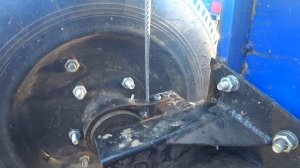 Сделал ручной тормоз на телегу мотоблока.