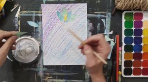 Аппликация Подснежник. Занятие для детей