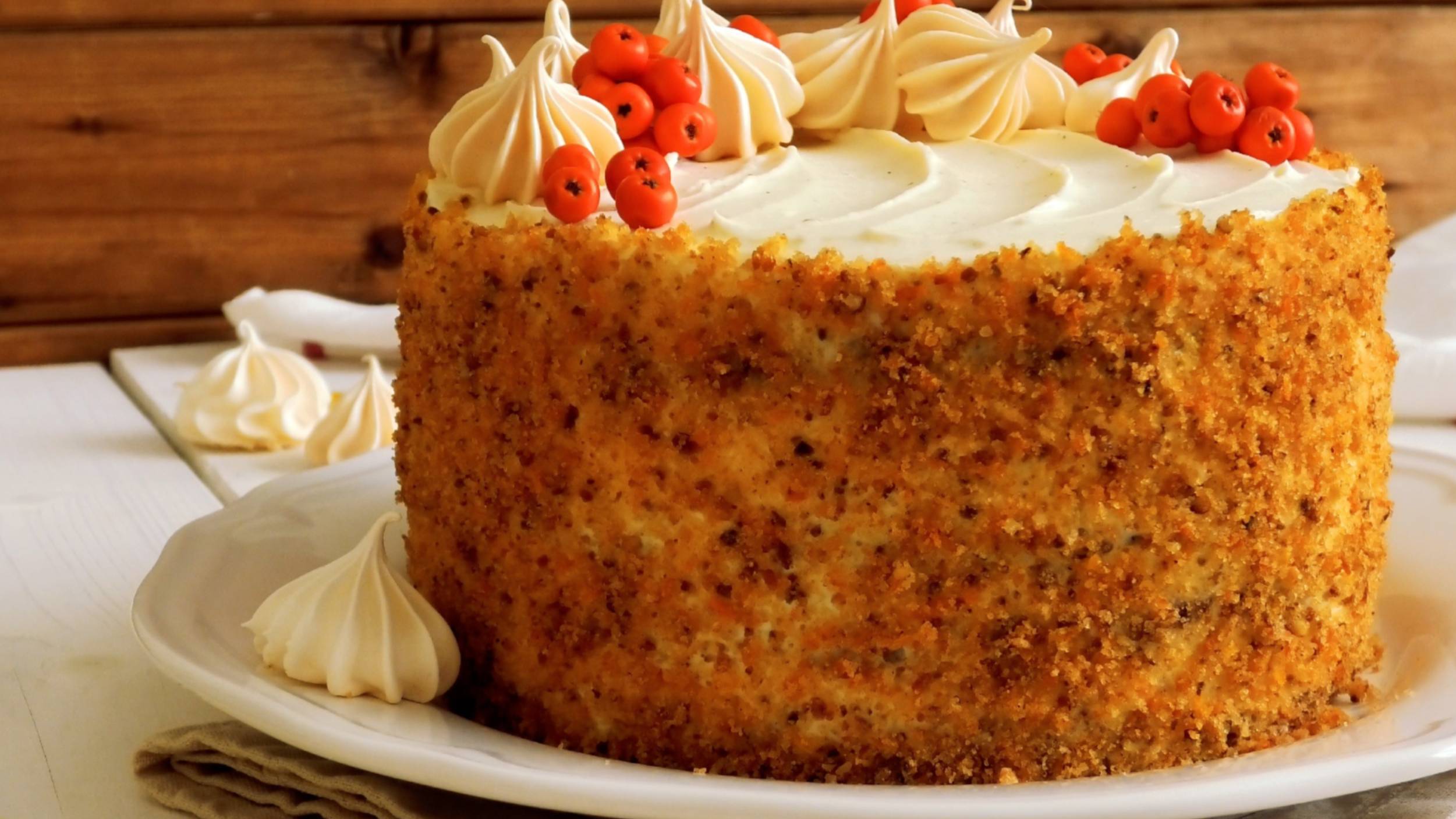 Морковный торт "Краски осени" смотреть онлайн