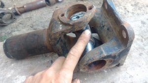 Прицепное устройство для мотоблока из крестовины с ме