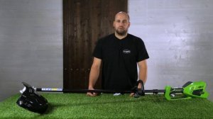 Триммер Greenworks GD40BC 40V 1301507 (35 см) бесщёточный аккумулято?