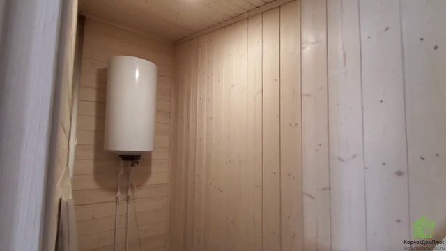 Каркасный Дом 8х9м. Проект "Садовод Премиум". смотреть онлайн