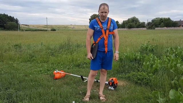 Распаковка бензокосы Patriot PT 5555 ES смотреть онлайн