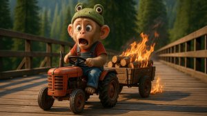 Мультики для детей. Приключения обезьянки. Обезьянка помогает маме. Детям