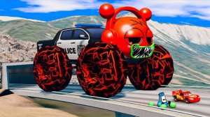 Зомби ПРОТИВ Маккуина на военном вертолете и буксировщике, Зомби-апокалипсис в BeamNG