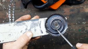 Штиль MS180C. Безключевая натяжка цепи