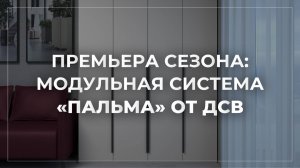 ПРЕМЬЕРА СЕЗОНА: МОДУЛЬНАЯ СИСТЕМА «ПАЛЬМА» ОТ ДСВ