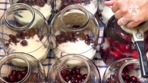 КОМПОТ ИЗ ЧЕРЕШНЯ 🍒 НА ЗИМУ.СЛАДКИЙ ВКУСНЫЙ И ОЧЕНЬ Л?