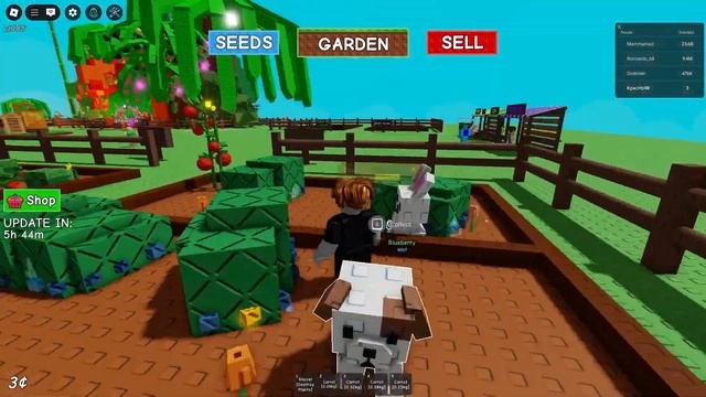 Впервые играю в Вырасти Сад! Красныш играет в роблокс. смотреть онлайн