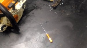 Бензопила Stihl. Ремонт. Настройка холостого хода. Своим?