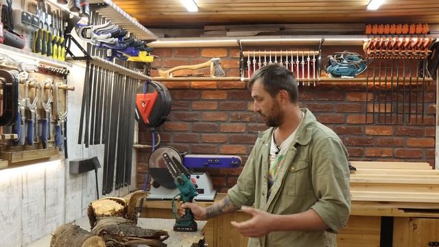 Аккумуляторная цепная пила для сада Rokodil Cutter Pro.