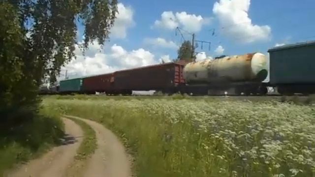 Июньская охота на поезда. Станция "Окская". 15.06.2021 смотреть онлайн