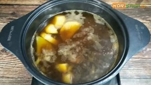 Корейская кухня: Суп из камбалы и полыни (Тодари ссук г