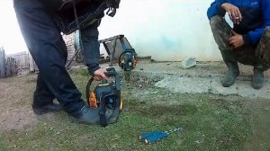 Бензопила партнер 350 глохнет,Кузьмич не в настроении.У