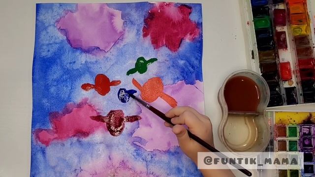 Рисунок на тему весны в детский сад. Простая картина к