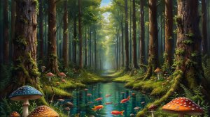 Прогулка в лес за грибами )