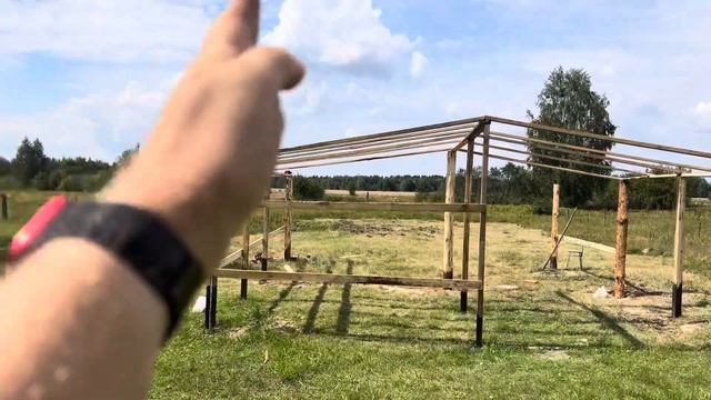 Мы на это решились😱⚠️Строим теплицу из дерева⚠️