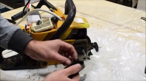 Бензопила CHAMPION 142. Замена ведущей звездочки.