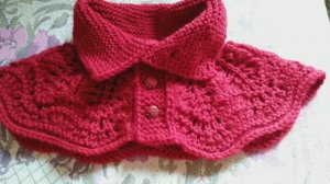 Манишка спицами на пуговицах💥самая удобная модель💥 МК начало вязания_узор манишки.