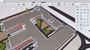 Облёт здания в ПО Renga с "Зиккурат"