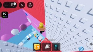 Играю в башня везучих блоков (в роблокс)