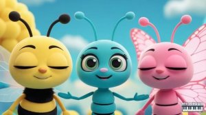 Пчёлка, муравей и бабочка — весёлая песенка для малыш?