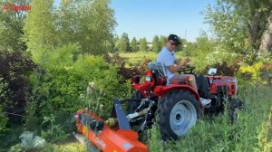 Работа в поле косилки мульчер-молотковая