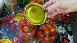 141.ПОМИДОРЫ маринованные с БАРХАТЦАМИ!!!Ни каких специ?