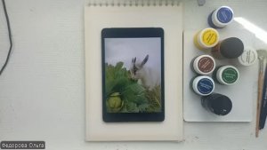 Гуашь. Жил-был у бабушки серенький козлик