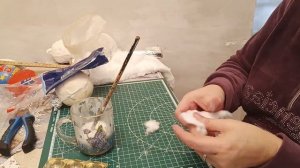 Гусеница на клубнике. Мастер класс. Ватная игрушка. Ча?