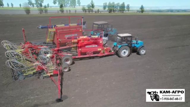 🔥Кам-Агро 🔥Посевной КОМПЛЕКС под МТЗ 1221!!!! смотреть онлайн