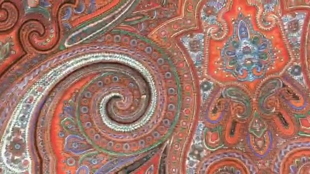 Золотая коллекция! Элитные шали! Шерсть 148/148 «Белые ро? смотреть онлайн