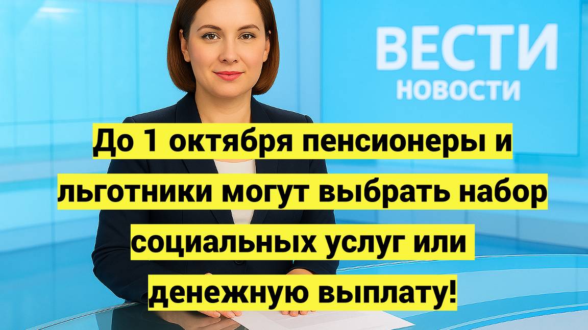 До 1 октября пенсионеры и льготники могут выбрать набор социальных услуг или денежную выплату смотреть онлайн